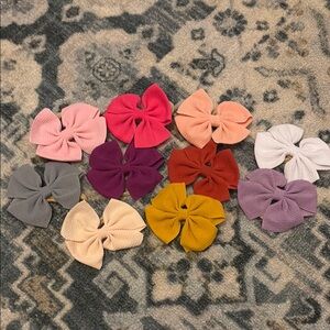 bows and clips for baby girl (25 total)